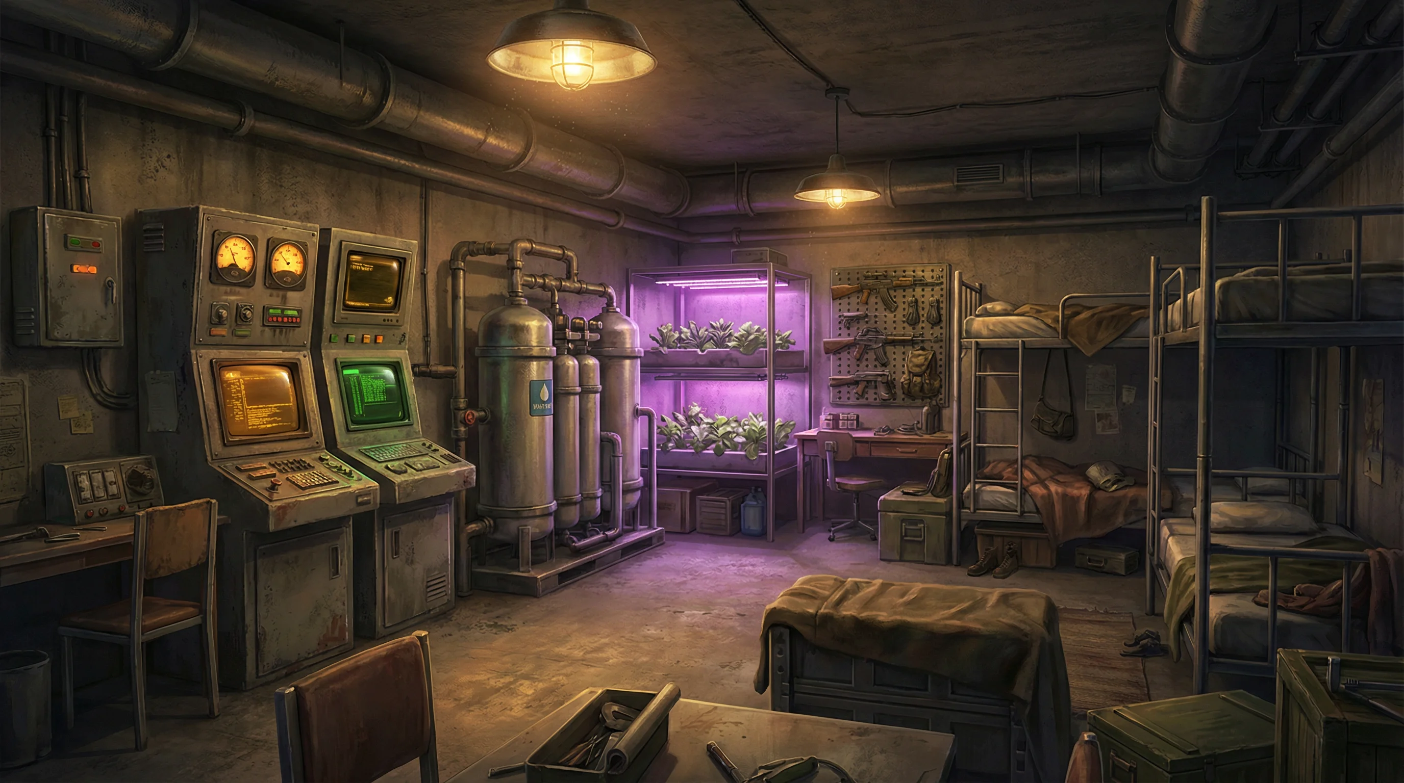 避难所管理器 - 冰球突破 废土生存站